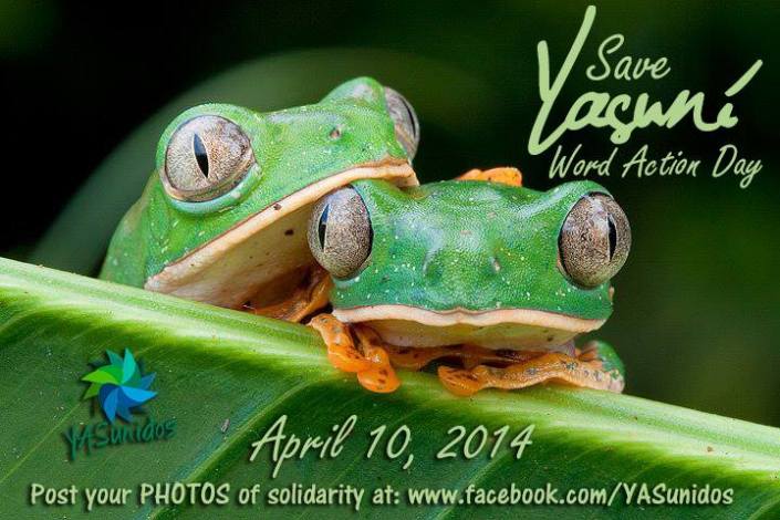 Save Yasuni World Action Day April 10, 2014